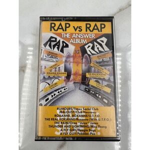 Rap vs Rap The Answer Album Cassette 1987 Priority Records 4XL-9506 Hip Hop Vtg